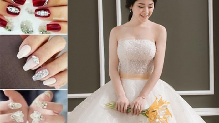 Những mẫu nail đẹp tinh khôi cho cô dâu - Làm đẹp - Việt Giải Trí