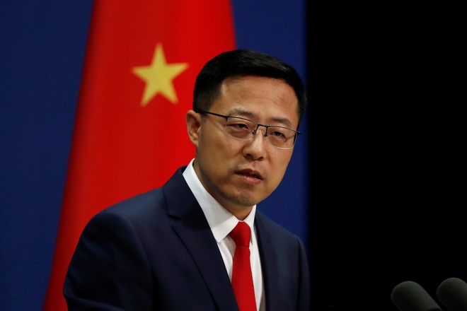 Triệu Lập Kiên – phát ngôn viên Bộ Ngoại giao Trung Quốc (ảnh: RT)