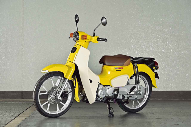 Đẹp phát mê huyền thoại Honda Super Cub bản màu vàng mới đét - 2