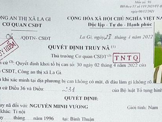 Bắt đối tượng truy nã đặc biệt nguy hiểm chỉ sau 1 ngày phát lệnh