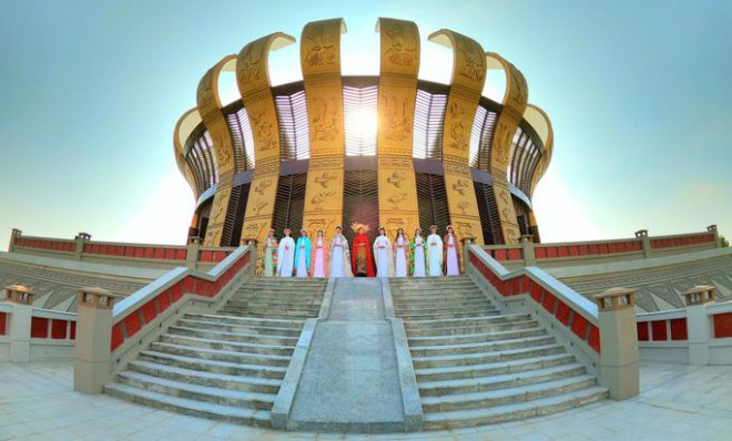 Đền thờ Vua Hùng tại TP Cần Thơ có kinh phí đầu tư 130 tỉ đồng vừa khánh thành vào tháng 4-2022 Ảnh: Ca Linh