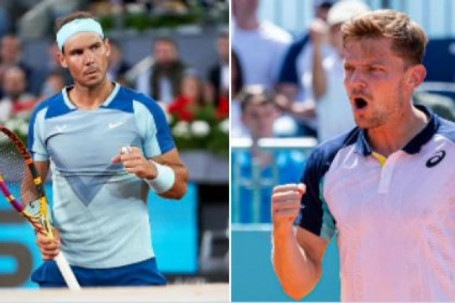 Trực tiếp tennis Nadal - Goffin: Sai lầm bước ngoặt (Vòng 3 Madrid Open) (Kết thúc)