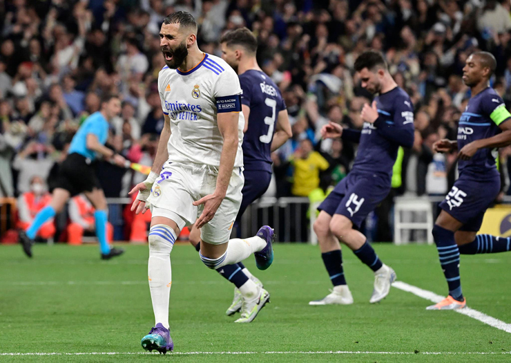 Benzema lại ghi bàn quan trọng giúp Real Madrid đi tiếp ở Champions League