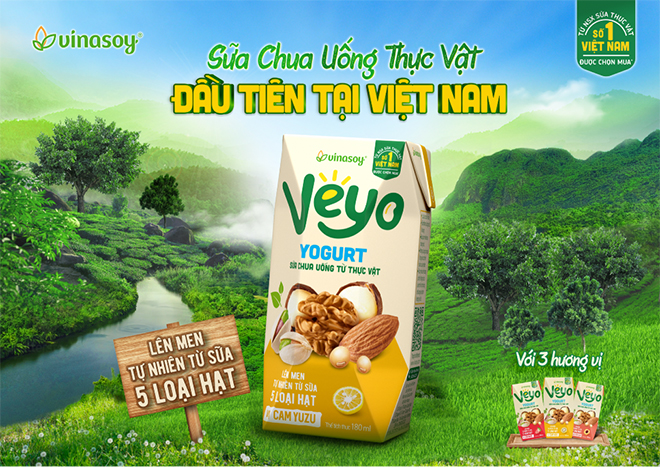 Sản phẩm sữa chua uống 100% thực vật tiên phong&nbsp;tại Việt Nam ra mắt thể hiện quyết tâm của Vinasoy trong hành trình tiên phong phát triển ngành dinh dưỡng thực vật