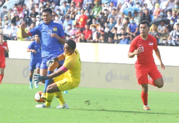 Trực tiếp U23 Singapore - U23 Lào: Vỡ òa bàn gỡ hòa (SEA Games 31) (Hết giờ) - 1