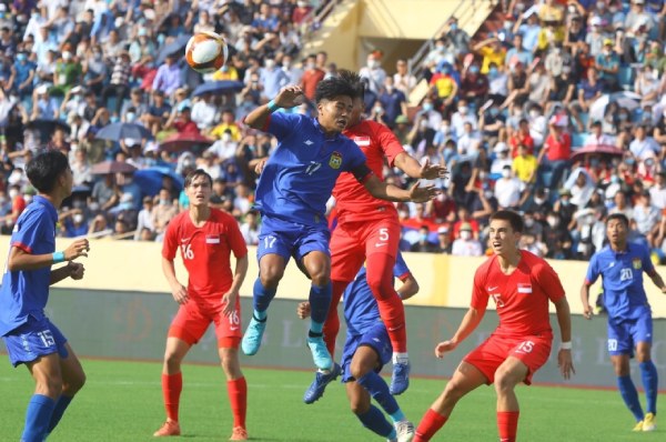 Trực tiếp U23 Singapore - U23 Lào: Vỡ òa bàn gỡ hòa (SEA Games 31) (Hết giờ) - 3