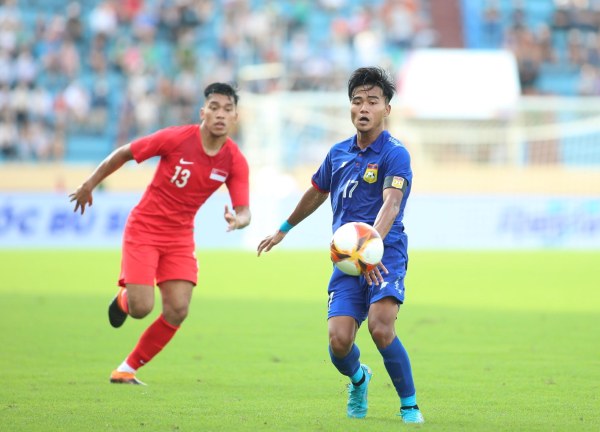 Trực tiếp U23 Singapore - U23 Lào: Vỡ òa bàn gỡ hòa (SEA Games 31) (Hết giờ) - 4