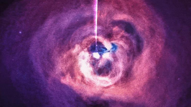 "Chân dung" lỗ đen biết hát - Ảnh: NASA