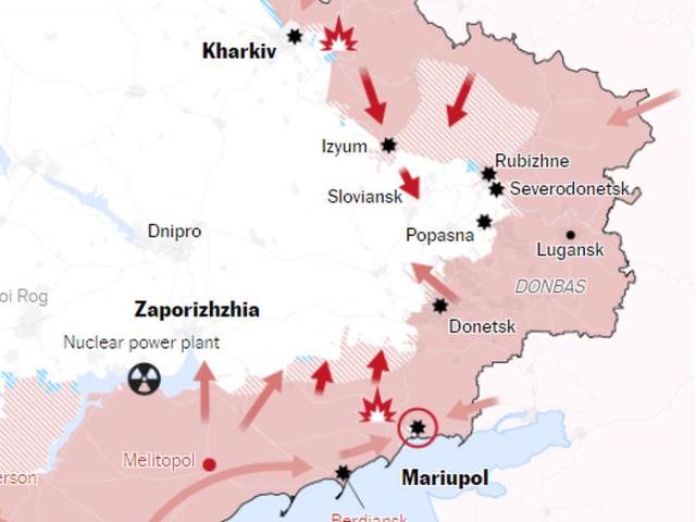 Ukraine: Nga kiểm soát thêm một thành phố ở miền đông