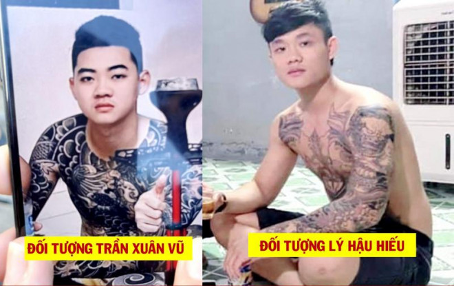 Hai đối tượng Vũ, Hiếu đang được Công an TP Hội An truy tìm. (Ảnh CAHA)