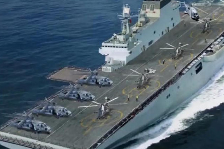 Căng thẳng có thể leo thang từ việc Trung Quốc đưa tàu đổ bộ tấn công mới xuống Biển Đông