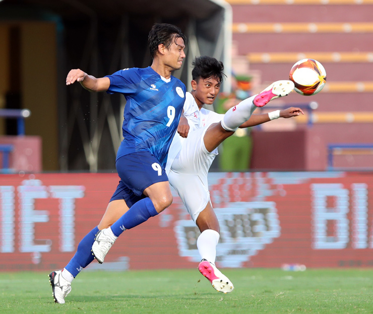 Trận đấu giữa U23 Myanmar và U23 Philippines diễn ra khá hấp dẫn.