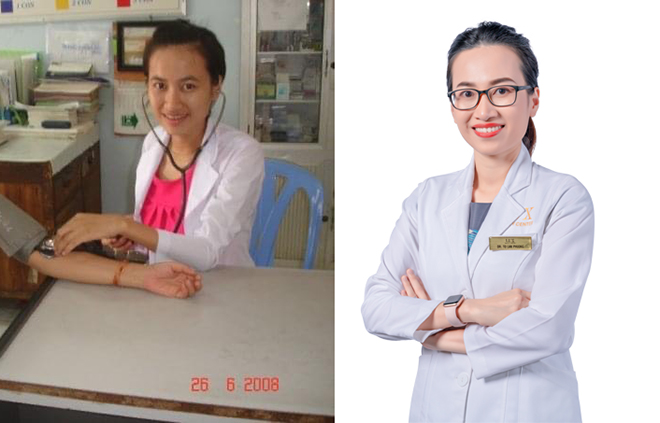 Bác sĩ Tô Lan Phương thời điểm sinh viên và hiện tại