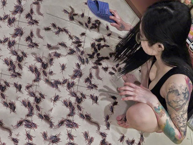 Tranh vui - Hành động khó đỡ của cô nàng "cá tính" khiến bao người giật mình