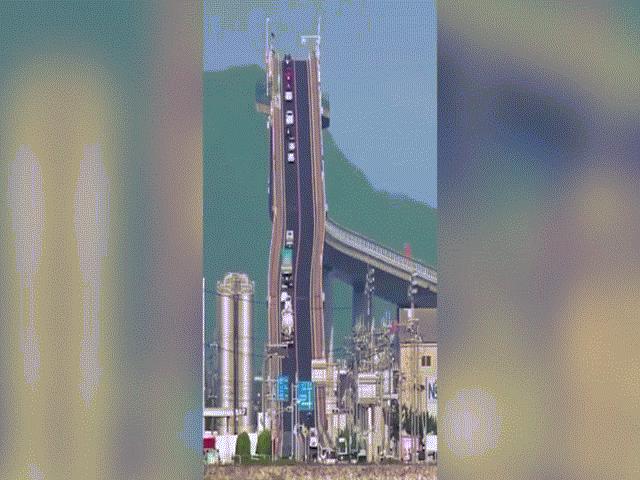 Đằng sau cây cầu ”dựng đứng như vách núi” ở Nhật Bản