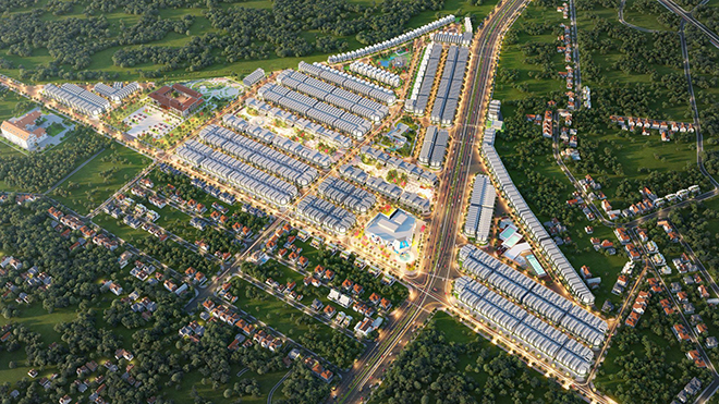 Phối cảnh dự án Diamond City Lộc Ninh.
