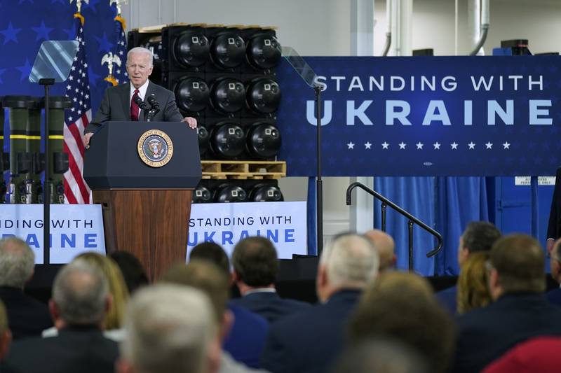 Tổng thống Mỹ Biden kêu gọi viện trợ quân sự thêm cho Ukraine (ảnh: CNN)