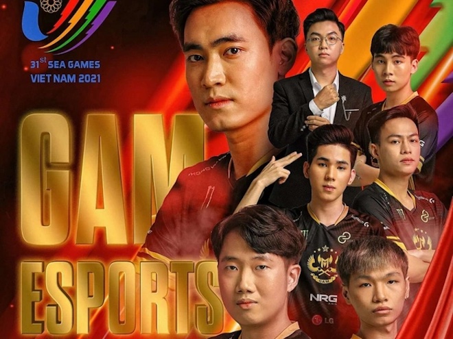 Đội tuyển Liên Minh Huyền Thoại đại diện Việt Nam thi đấu tại SEA Games 31.