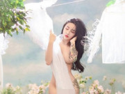 Làm đẹp - Hot girl có hình xăm phượng hoàng gây chú ý vì nổi bật