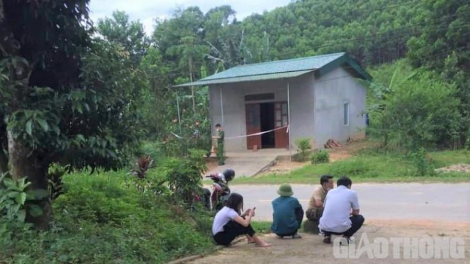 Công an đang khám nghiệm hiện trường, điều tra nguyên nhân vụ anh Sơn tử vong