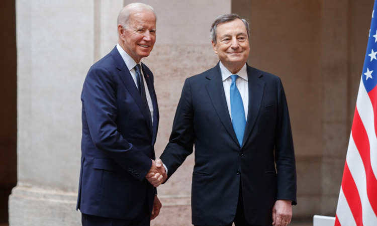 Ông Draghi gặp Tổng thống Mỹ Joe Biden tại Nhà Trắng vào ngày 10.5.