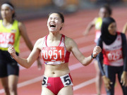 Thể thao - Hot girl điền kinh Đinh Thị Bích quyết giành HCV SEA Games chạy 800m