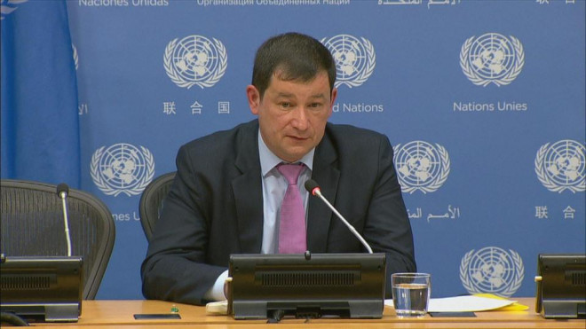 Phó đại diện thường trực Nga tại Liên Hợp Quốc Dmitry Polyanskiy. Ảnh: UN