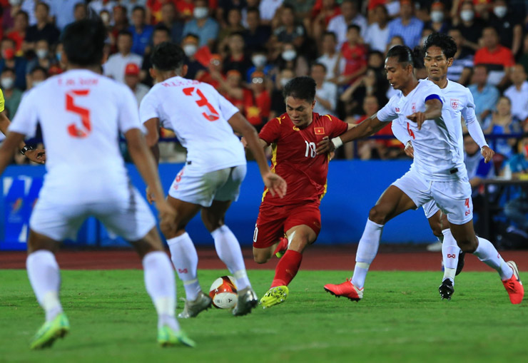 Trực tiếp bóng đá U23 Việt Nam - U23 Myanmar: Những phút cuối kịch tính (SEA Games 31) (Hết giờ) - 3