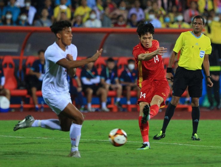 Trực tiếp bóng đá U23 Việt Nam - U23 Myanmar: Những phút cuối kịch tính (SEA Games 31) (Hết giờ) - 5