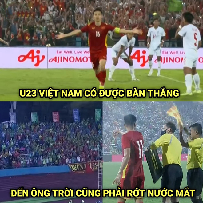 Việt Nam ghi bàn đến ông trời cũng phải "rớt nước mắt".