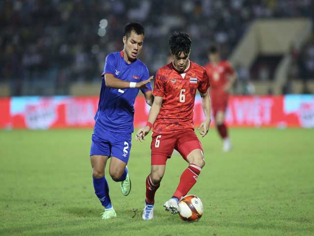 Video bóng đá U23 Campuchia - U23 Thái Lan: Đại thắng ”5 sao”, sáng cửa bán kết (SEA Games 31)
