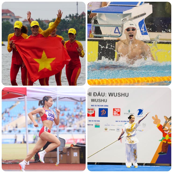 Các VĐV Việt Nam ghi dấu ấn tại SEA Games 31