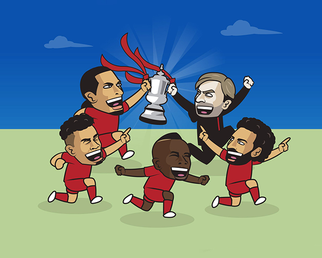 Liverpool lên ngôi vô địch FA Cup.