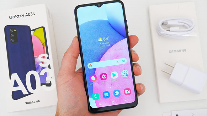 Galaxy A03s là "em út" dòng Galaxy A năm nay.