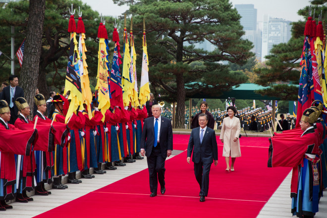 Tổng thống Donal Trump thăm Nhà Xanh vào năm 2017.