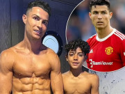 Bóng đá - Ronaldo khoe 6 múi &quot;cực phẩm&quot; tuổi 37, rèn &quot;quý tử&quot; tập luyện khắc nghiệt