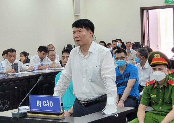 Bị cáo Trương Quốc Cường tại phiên toà - Ảnh: Hùng Anh