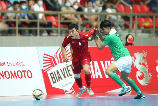 Futsal Việt Nam chỉ cần hòa Thái Lan là ẵm huy chương vàng SEA Games 31. Ảnh: VFF