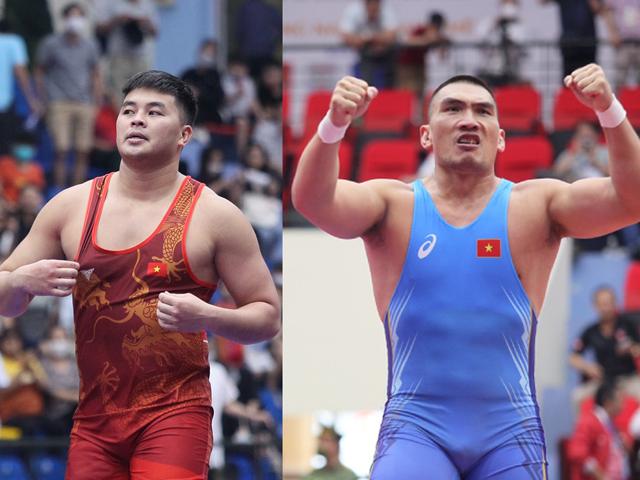 Sững sờ 2 ”Khổng lồ” 125kg - 130kg, vật Việt Nam 17 HCV thống trị SEA Games