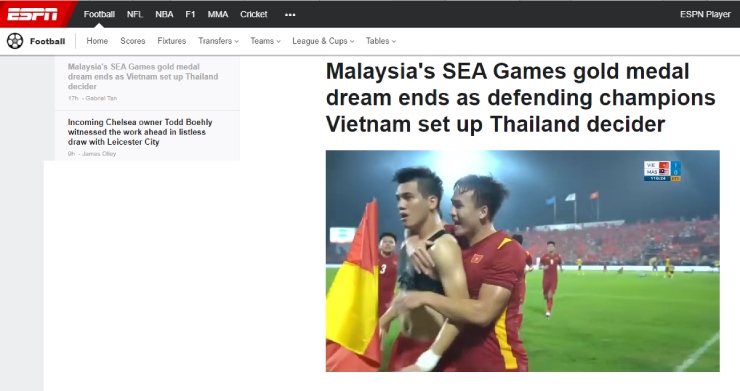 ESPN viết bài&nbsp;về Tiến Linh