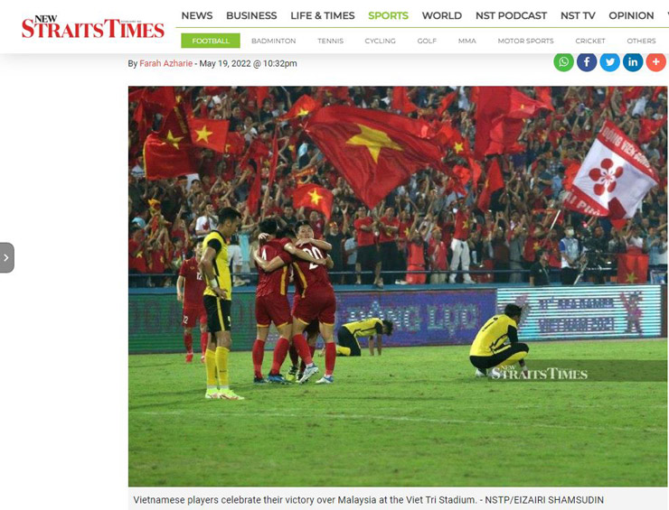 Tờ The Straits Times khen Tiến Linh dứt điểm khéo léo và U23 Việt Nam chơi tốt dưới sự dẫn dắt của HLV Park Hang Seo