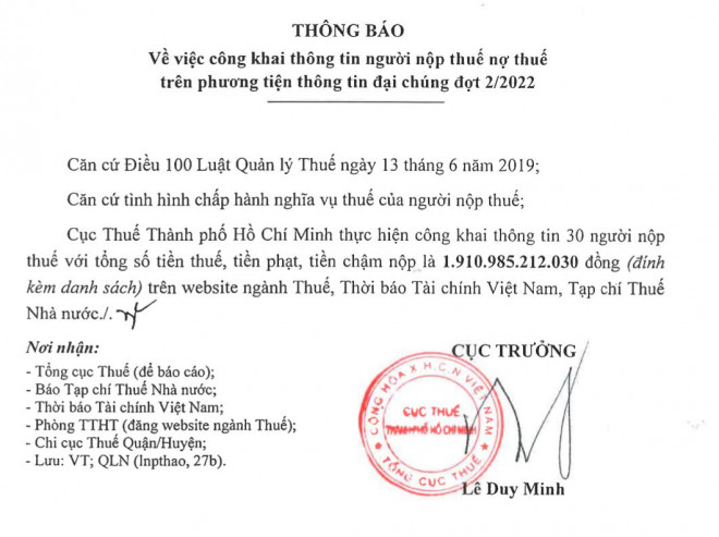 Doanh nghiệp bất động sản ở TP HCM nợ thuế cả ngàn tỉ đồng - 1