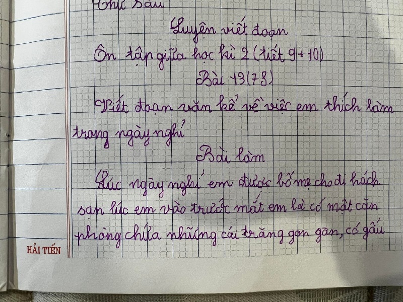 Bài văn kể về chuyến đi chơi của cô bé tiểu học khiến dân tình bật cười thích thú - 1