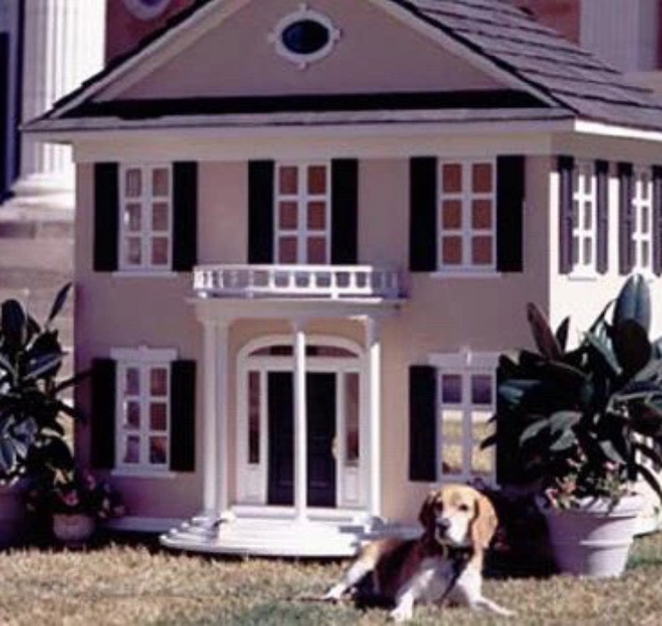 “Nhà trắng” - 1 dinh thự khác dành cho cún cưng cũng từng gây sốt khi được bán với giá lên tới 6.100USD (khoảng 140 triệu đồng). 
