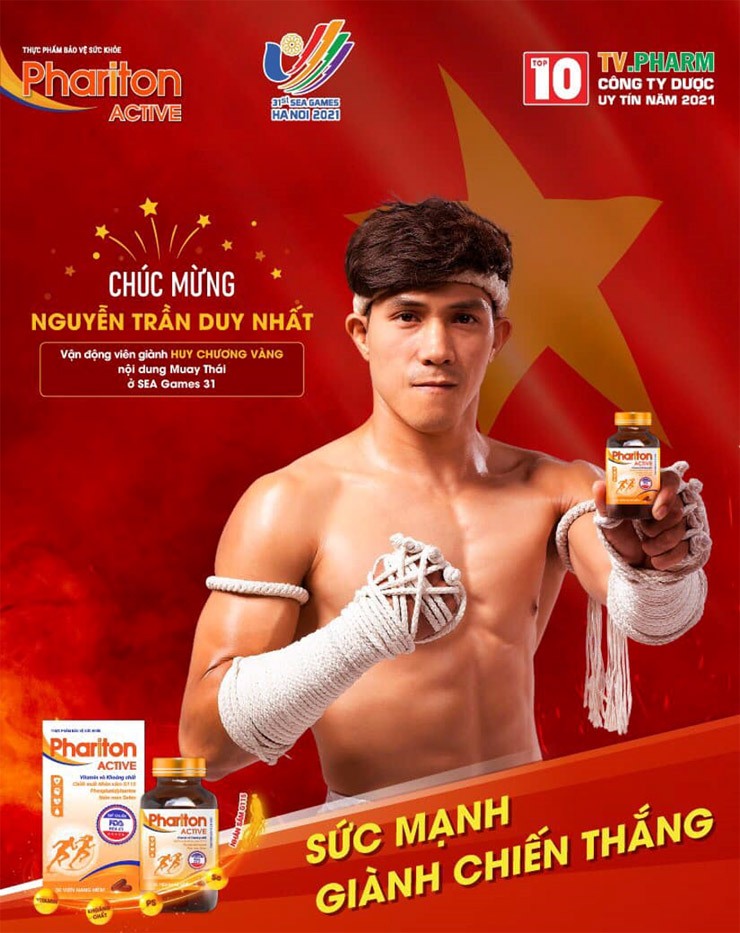 Nguyễn Trần Duy Nhất đều đặn sử dụng 2 viên Phariton ACTIVE mỗi ngày hồi phục thể lực, tăng cường sức mạnh