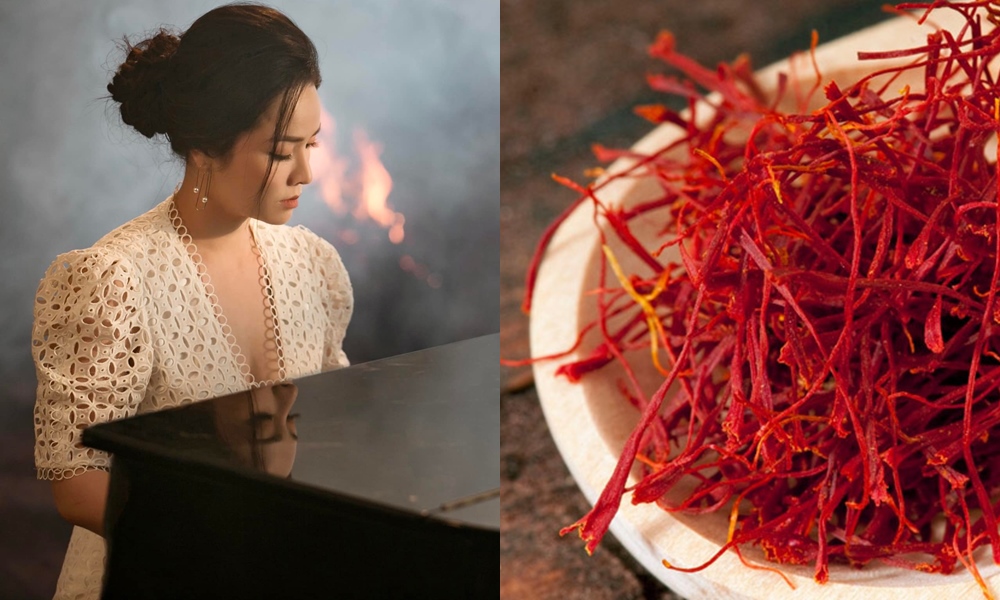 Nhật Kim Anh sử dụng&nbsp;saffron để làm đẹp toàn diện.