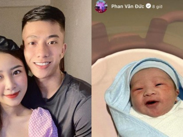 Bà xã Phan Văn Đức sinh con thứ hai, gia đình nam cầu thủ chính thức ”có nếp, có tẻ”