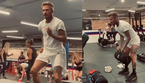 David Beckham đam mê tập thể dục và ăn uống lành mạnh - 1