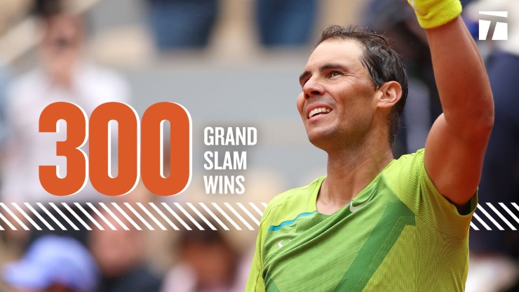 Nadal cán mốc 300 chiến thắng tại Grand Slam