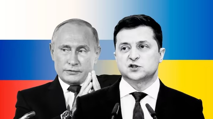 Tổng thống Nga Vladimir Putin và người đồng cấp Ukraine Volodymyr&nbsp;ZelenskyẢnh: Reuters